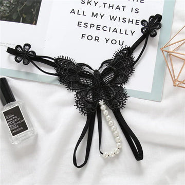 Warm Underwear Women's Crotch Low Waist Hollow T-Pants Lingerie Sexy Underwear Women Waist {26-30}
