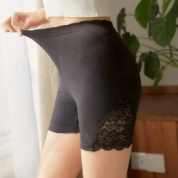 Women Summer Underpants Lace Safe Panties Thin Slim Fit Seamless Breathable Short Pants